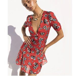 Realisation - Réalisation Par - Ozzie Dress - Red Pansy Print - XS